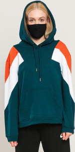 Urban Classics Ladies Oversize 3-Tone Block Hoody
