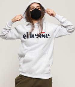 ellesse Torices OH Hoody melange světle šedá