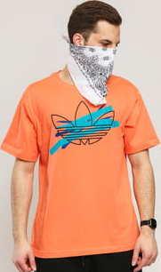 adidas Originals Paint Trefoil Tee oranžové