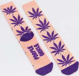 HUF Melange Plantlife Socks růžové / žluté / oranžové / fialové