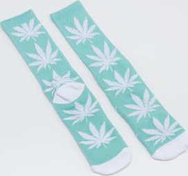 HUF Essentials Plantlife Socks mentolové / bílé