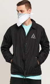 HUF Essentials TT Coach Jacket černá