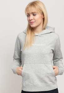 CALVIN KLEIN JEANS W Shrunken Institutional Hoodie melange šedá