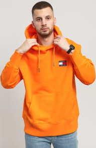 TOMMY JEANS M Tommy Badge Hoodie oranžová