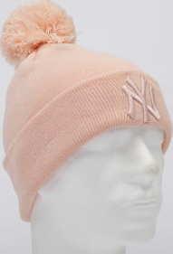 New Era WMNS MLB League Essential Bobble Knit NY světle růžový