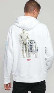 Levi's ® M Levi's X Star Wars Graphic PO Hoodie C-3PO & R2-D2 bílá