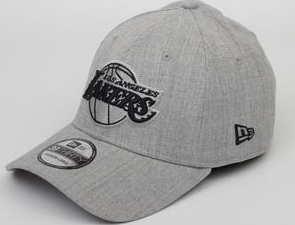 New Era 3930 NBA Heather Essential LA Lakers melange šedá / šedá XS-S