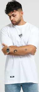 Mass DNM Signature Small Logo Tee bílé