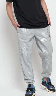 adidas Originals Ref/Met Pant melange šedé / stříbrné