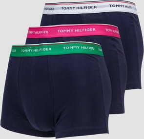 Tommy Hilfiger 3Pack Premium Essentials navy / zelené / růžové / bílé