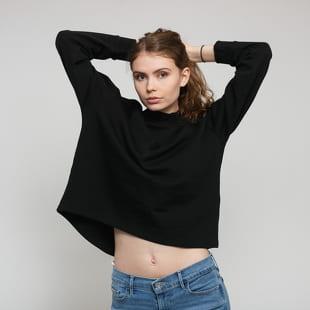 Urban Classics Ladies Oversized High Neck Crew černá