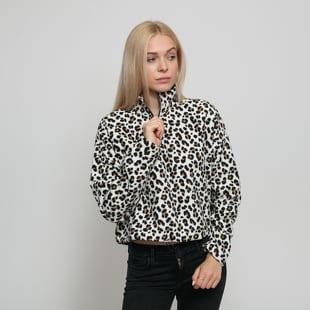 Urban Classics Ladies AOP Polar Fleece Troyer bílá / béžová / černá