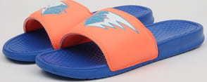 Pink Dolphin Waves Streak Slides blue