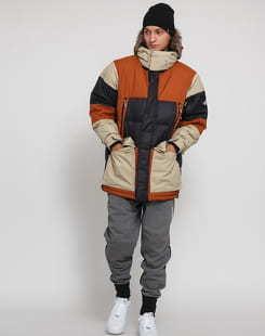 The North Face M Vostok Parka černá / hnědá / béžová