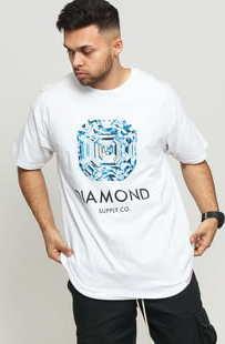 Diamond Supply Co. Asscher Cut SS Tee bílé