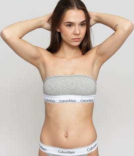 Calvin Klein Bandeau melange šedé