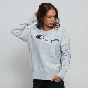 Champion Reverse Weave Big Script Crew Sweat melange šedá