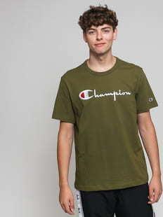 Champion Crewneck T-Shirt olivové