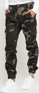 Urban Classics Ladies High Waist Camo Cargo Pants camo zelené