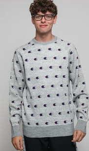 Champion Crewneck Sweater melange šedý