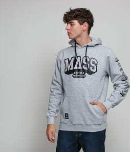 Mass DNM Hassle Hoody melange šedá