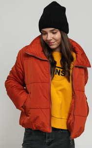 Vans WM Foundry Puffer Jacket tmavě oranžová