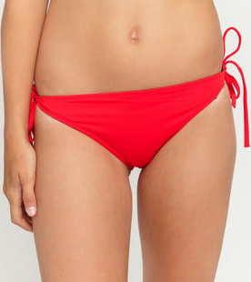 Calvin Klein Cheeky String Side Tie Bikini světle červené