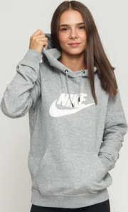 Nike W NW Essential Hoodie PO melange šedá