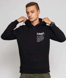Urban Classics NASA Definition Hoody černá