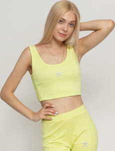 adidas Originals Cropped Tank žlutozelené