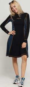 WOOD WOOD Mandy Dress černé / navy