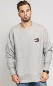 TOMMY JEANS  Tommy Badge Crew melange šedá