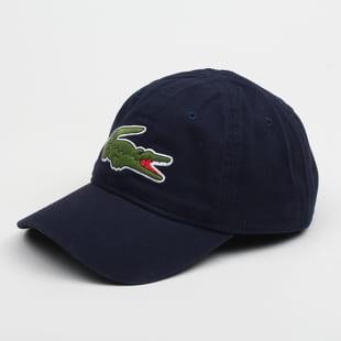 LACOSTE Big Croc Gabardine Cap navy