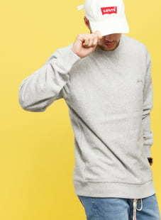 Stüssy Stock LS Terry Crew melange šedá