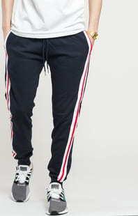 Urban Classics 3-Tone Side Stripe Terry Pants navy / bílé / červené