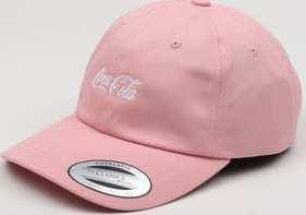 Yupoong Coca Cola Logo Dad Cap růžová