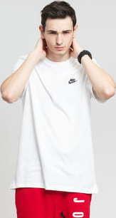 Nike M NSW Club Tee bílé
