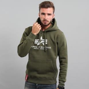 Alpha Industries Basic Hoody olivová