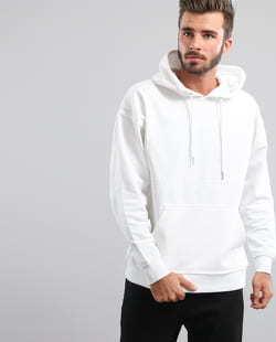 Urban Classics Oversized Sweat Hoody bílá