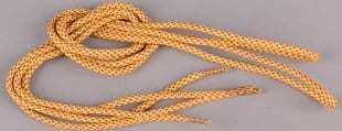 MD Tube Laces Rope Multi béžové / hnědé