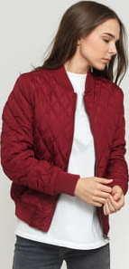 Urban Classics Ladies Diamond Quilt Nylon Jacket vínová