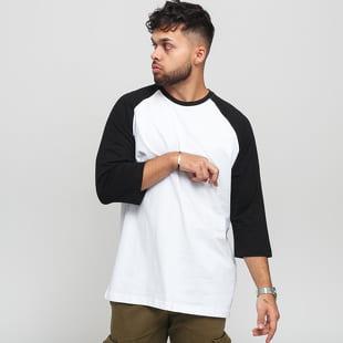 Urban Classics Contrast 3/4 Sleeve Raglan bílé / černé