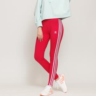 adidas Originals 3 Stripes Tights tmavě růžové