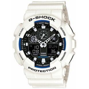 Casio G-Shock GA 100B-7AER bílé