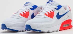 Nike W Air Max 90 white / racer blue - flash crimson