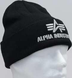 Alpha Industries 3D Beanie černý