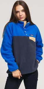 Patagonia W's LW Synch Snap - T P/O tmavě šedá / modrá