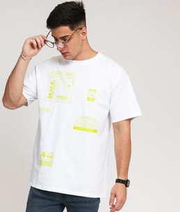 HUF Bit-6 T-Shirt bílé