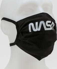 Urban Classics NASA Face Mask 2-Pack černá
