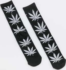 HUF Glow Plantlife Socks černé / bílé